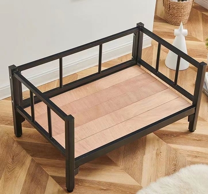 Pet Mattress Not Included Moisture Proof Metal Elevated Dog Bed Rattan Dog Cat Bed