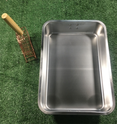 45x30x10cm Stainless Steel Cat Litter Basin Convenient Open Type for Stool Cleaning