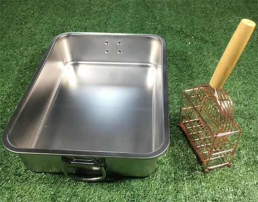 45x30x10cm Stainless Steel Cat Litter Basin Convenient Open Type for Stool Cleaning