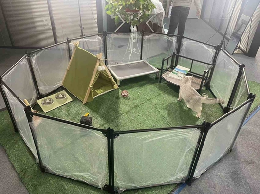 Portable Pet Playpen for Indoor/Outdoor Customized Color 6/8/10/12 Pcs Button Closure