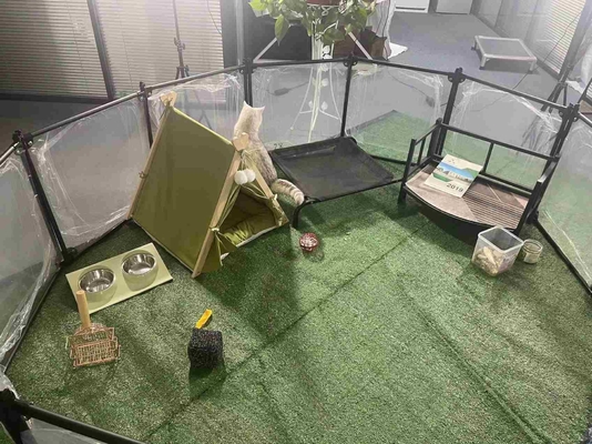 Portable Pet Playpen for Indoor/Outdoor Customized Color 6/8/10/12 Pcs Button Closure