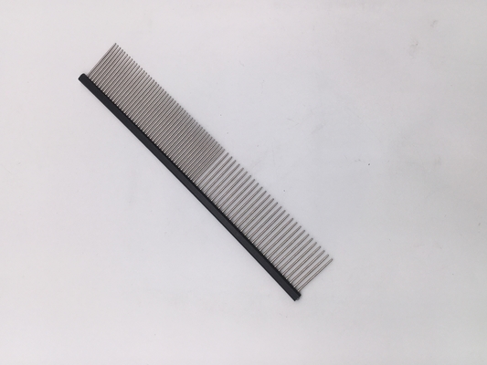 Customized Logo Stainless Steel Pet Open-Knot Comb 19cmx3.2cm for Pet Grooming Needs