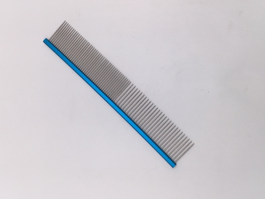 Customized Logo Stainless Steel Pet Open-Knot Comb 19cmx3.2cm for Pet Grooming Needs