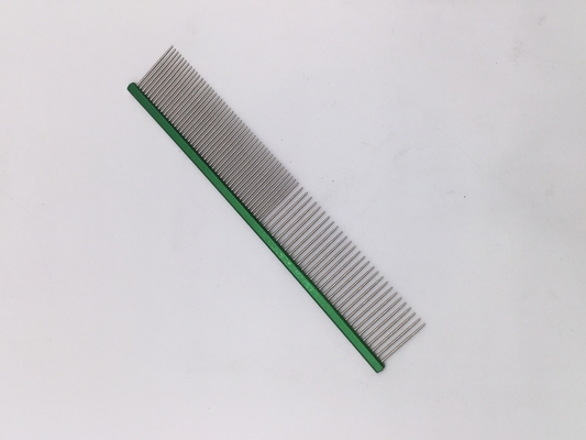 Customized Logo Stainless Steel Pet Open-Knot Comb 19cmx3.2cm for Pet Grooming Needs