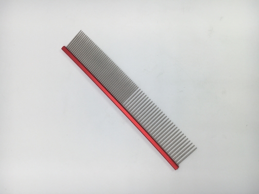Customized Logo Stainless Steel Pet Open-Knot Comb 19cmx3.2cm for Pet Grooming Needs