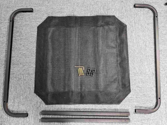 Powder Coated Elevated Dog Bed with Breathable Design and Waterproof Material