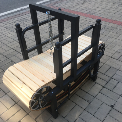 Small Dog Training Treadmill Wood Slatmill without Motor Anodizing with Sandblasted
