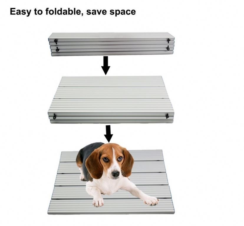Pet Cooling Pad with Aluminum Plate Stocked Cat Dog and Pets Heat Dissipation Folding