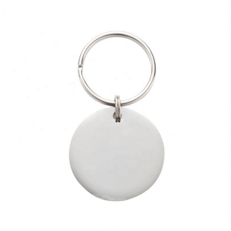 Personalized Pet Tag Stainless Steel Circle Engraved Name ID Collar for Dog Cat Gift
