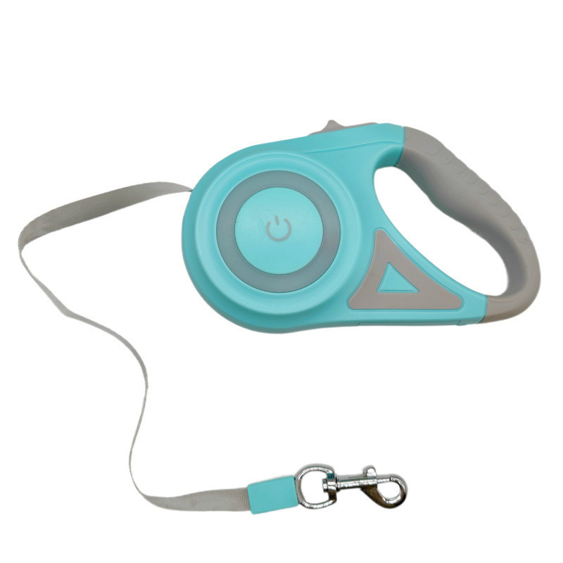 Custom Logo Automatic Pet Dog Leash Lead with Bright LED Lights and Durable Material
