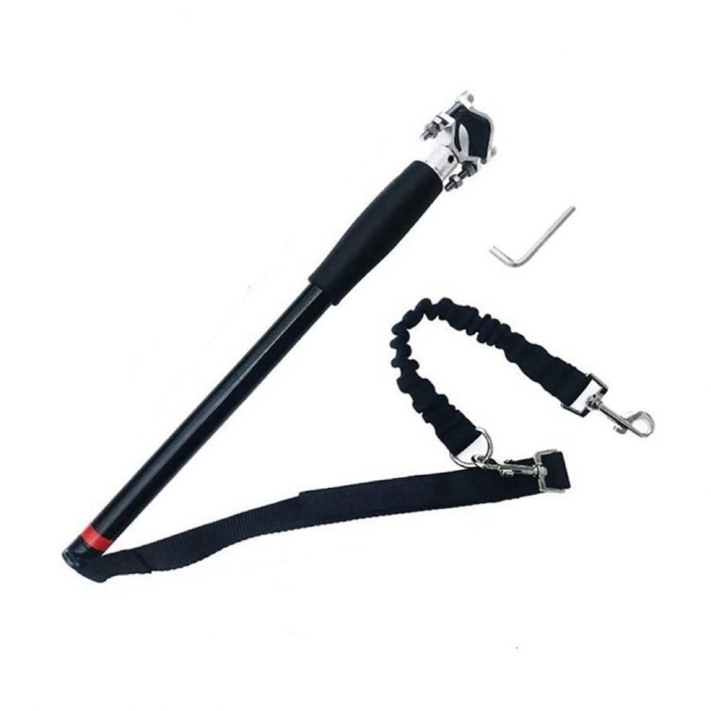 Hands-Free Dog Bike Training Lead Nylon Bicycle Leash for Jogging and Cycling 42.5*68cm