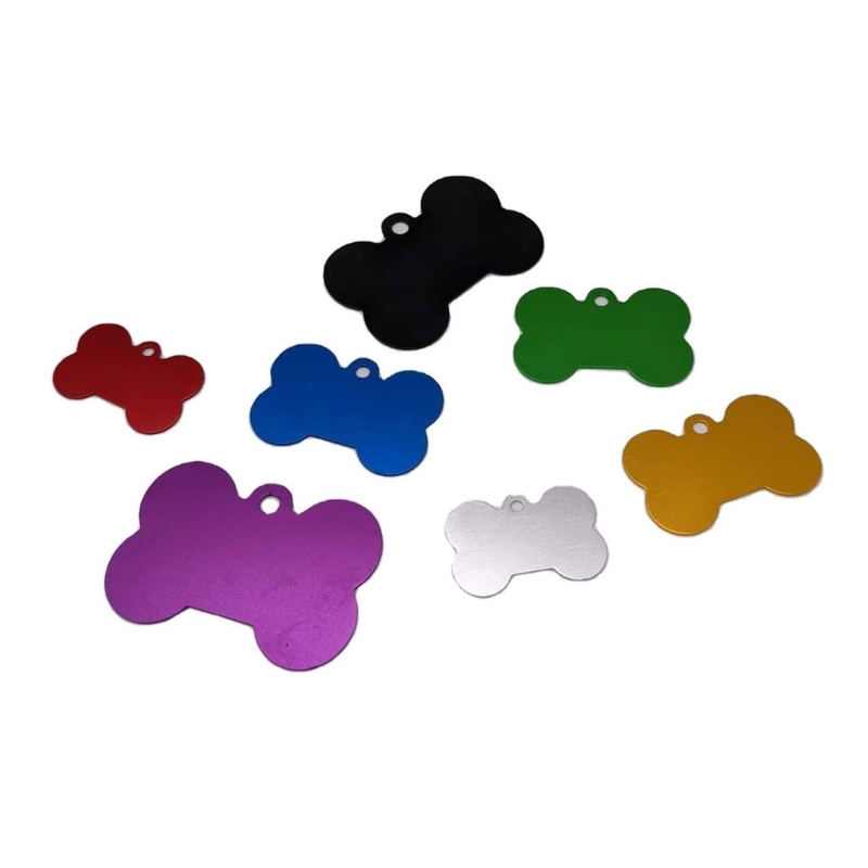 Multi Color Dogs Tag Engraving Dog Tags in Aluminum Alloy with Personalized Design