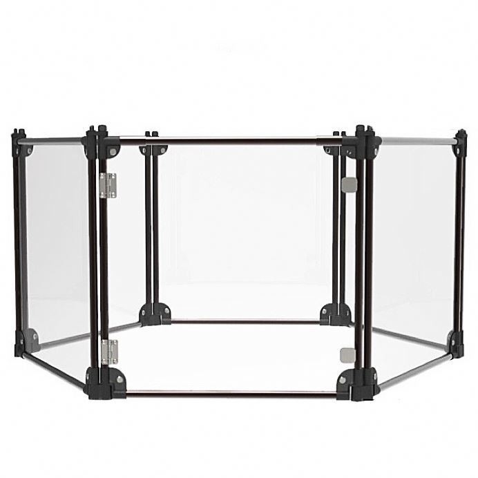 Indoor Outdoor Pet Playpen 8 Panels Portable Dog Fence with High Permeability PC Board