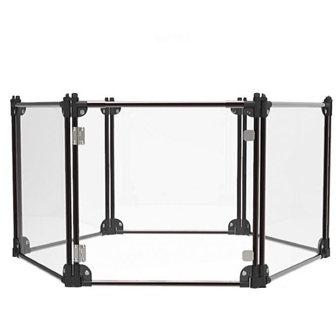 Customized Size INS Wind Acrylic Clear Dog Fence for Corgi Teddy Isolation Protection