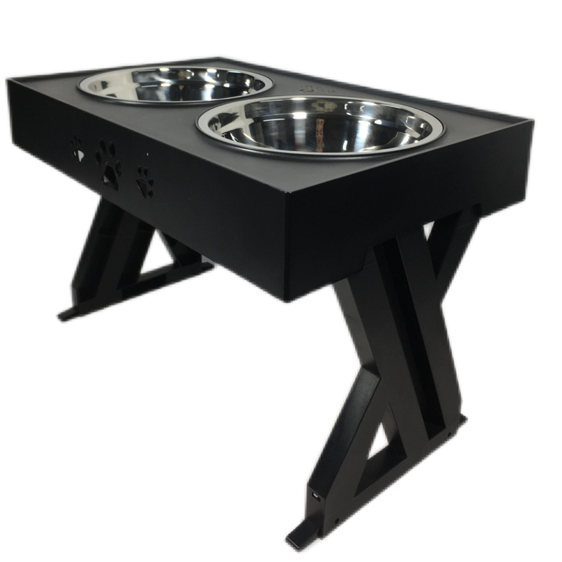 NO Time Setting Pet Lift Table Stainless Steel Dog Bowl Drinking Table Adjustable Feeding Bowl
