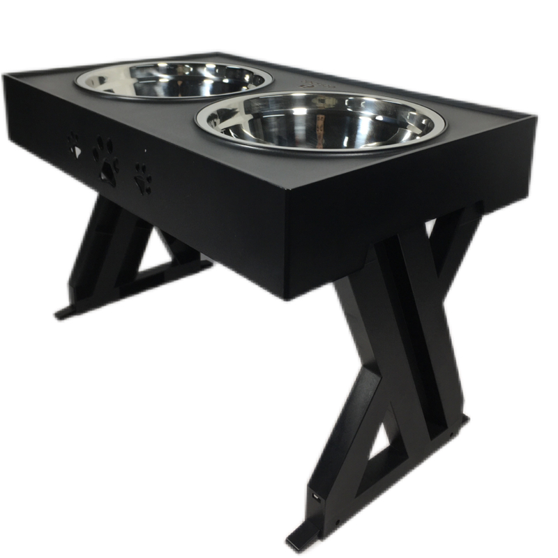 Sustainable Pet Lifting Table Adjustable Stainless Steel Dog Basin for Cats and Dogs