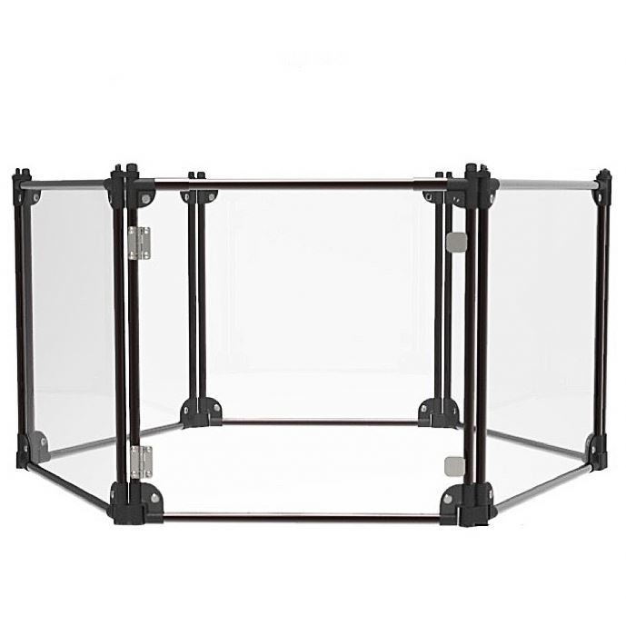 Quadrate Transparent Folding Pet Fence Easy-to-Assemble and Customized Size for Dogs