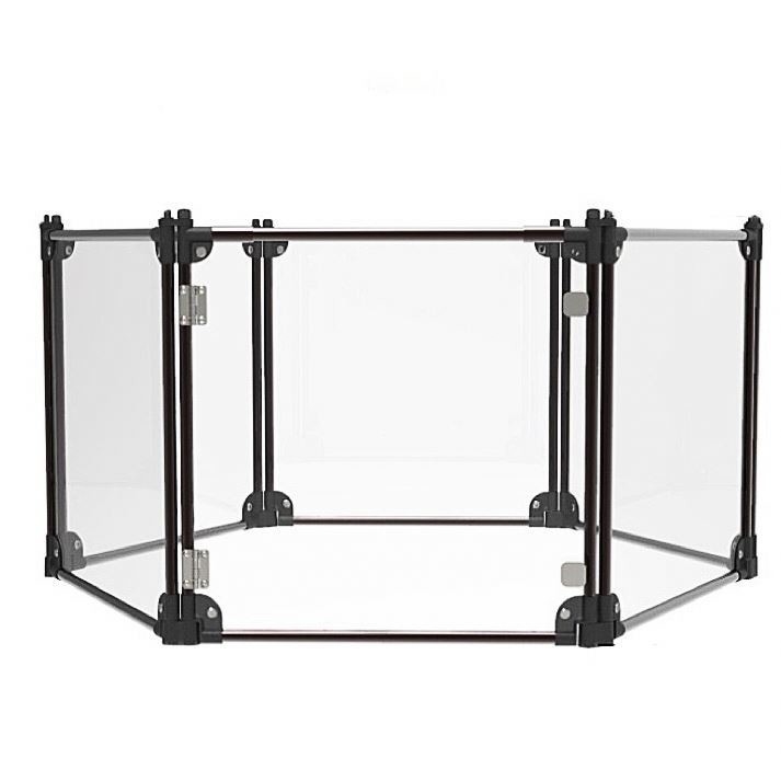 Small Animals Acrylic Transparent Folding Pet Fence for Easy Wearing and Fun Dog Games